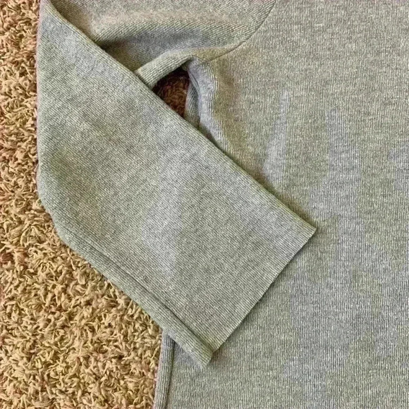 Zara | Grey  ribbed long sleeve sweater size small - Picture 2 of 2